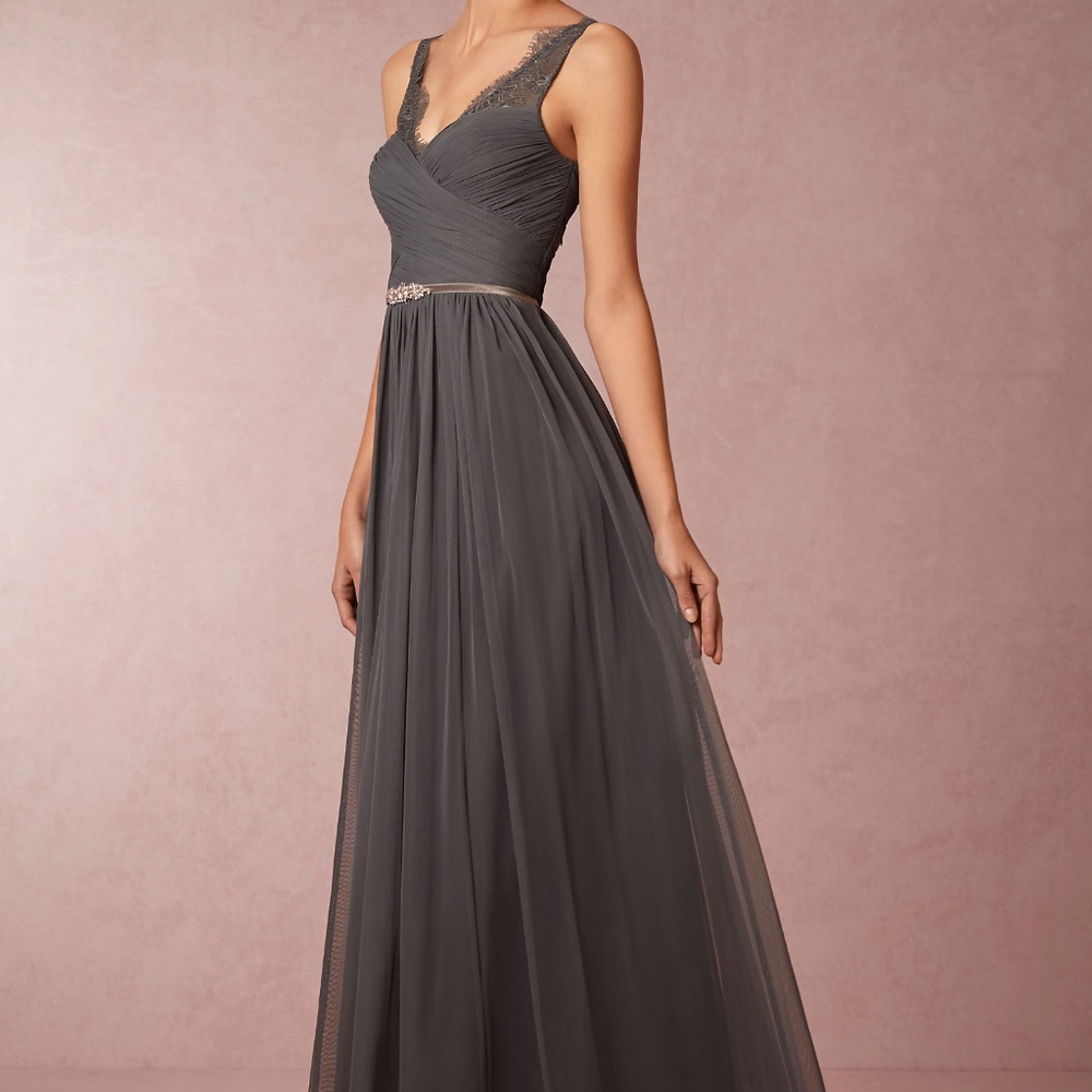 BHLDN Fleur Dress in Pewter